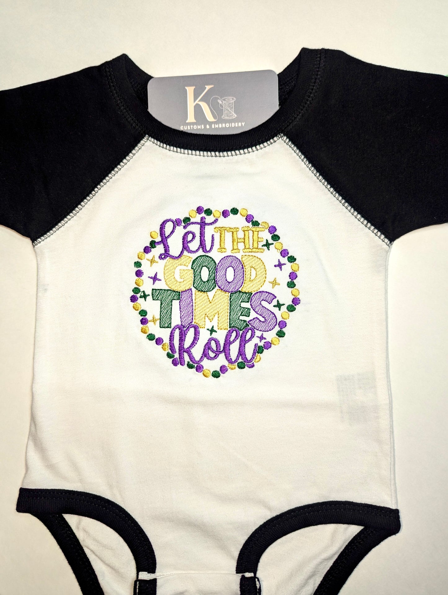 Mardi Gras Infant Onesie