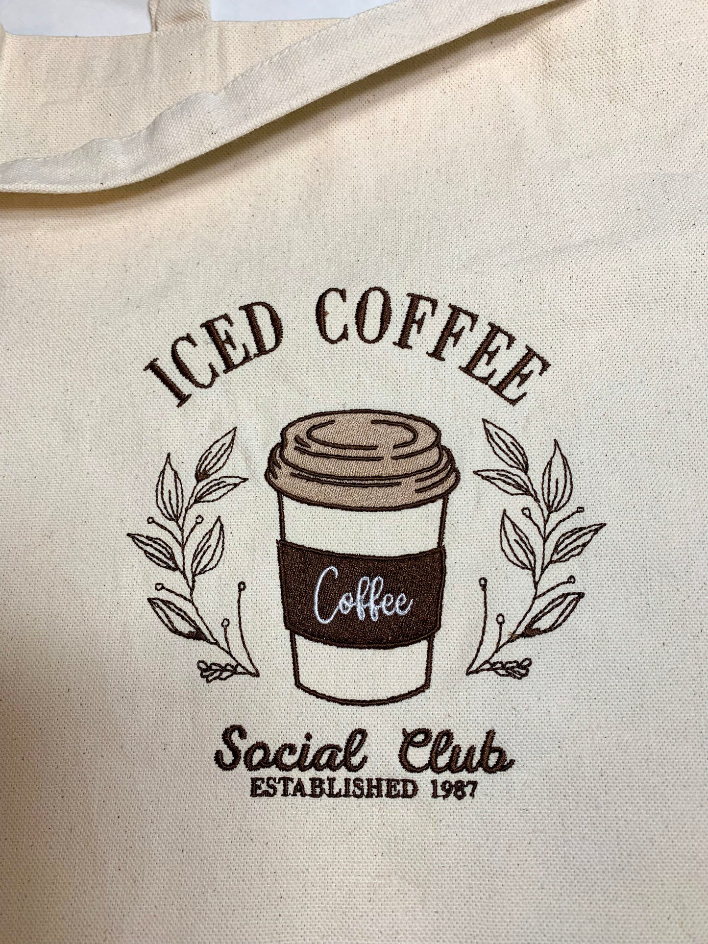 Iced Coffee Social Club Tote Bag