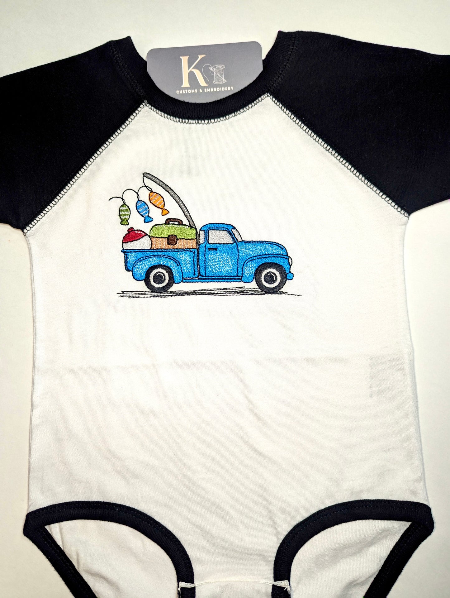 Fishing Truck Infant Onesie