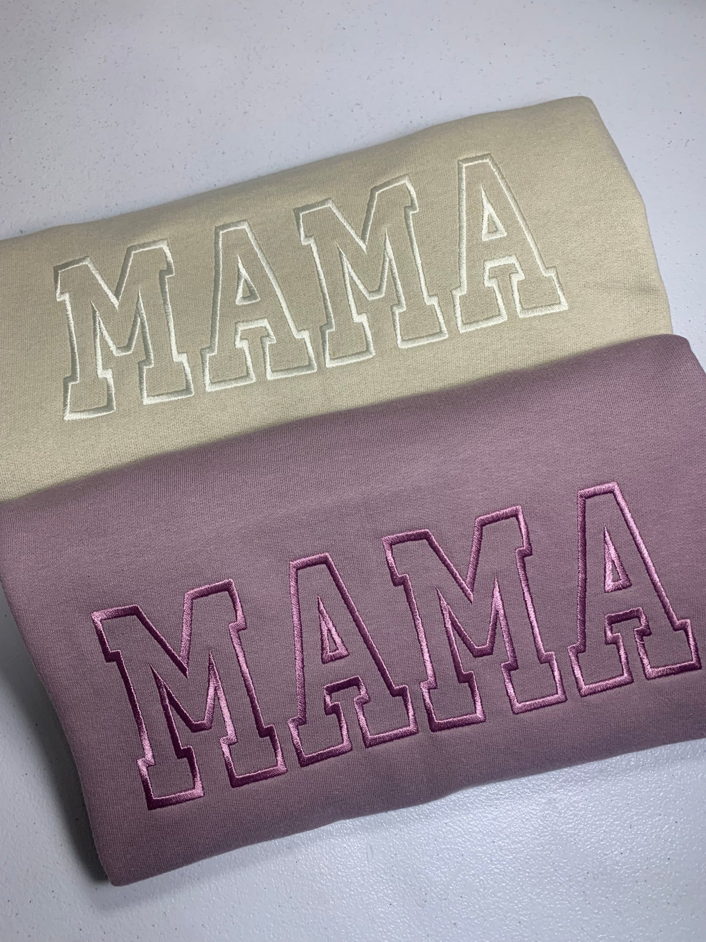 MAMA Embroidered Crew Neck Sweatshirt