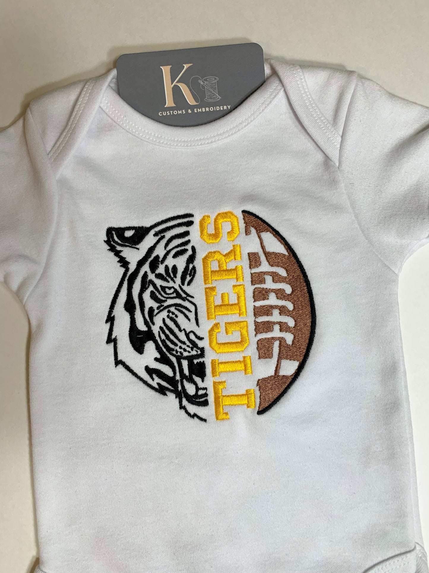 Tigers Football Infant Onesie