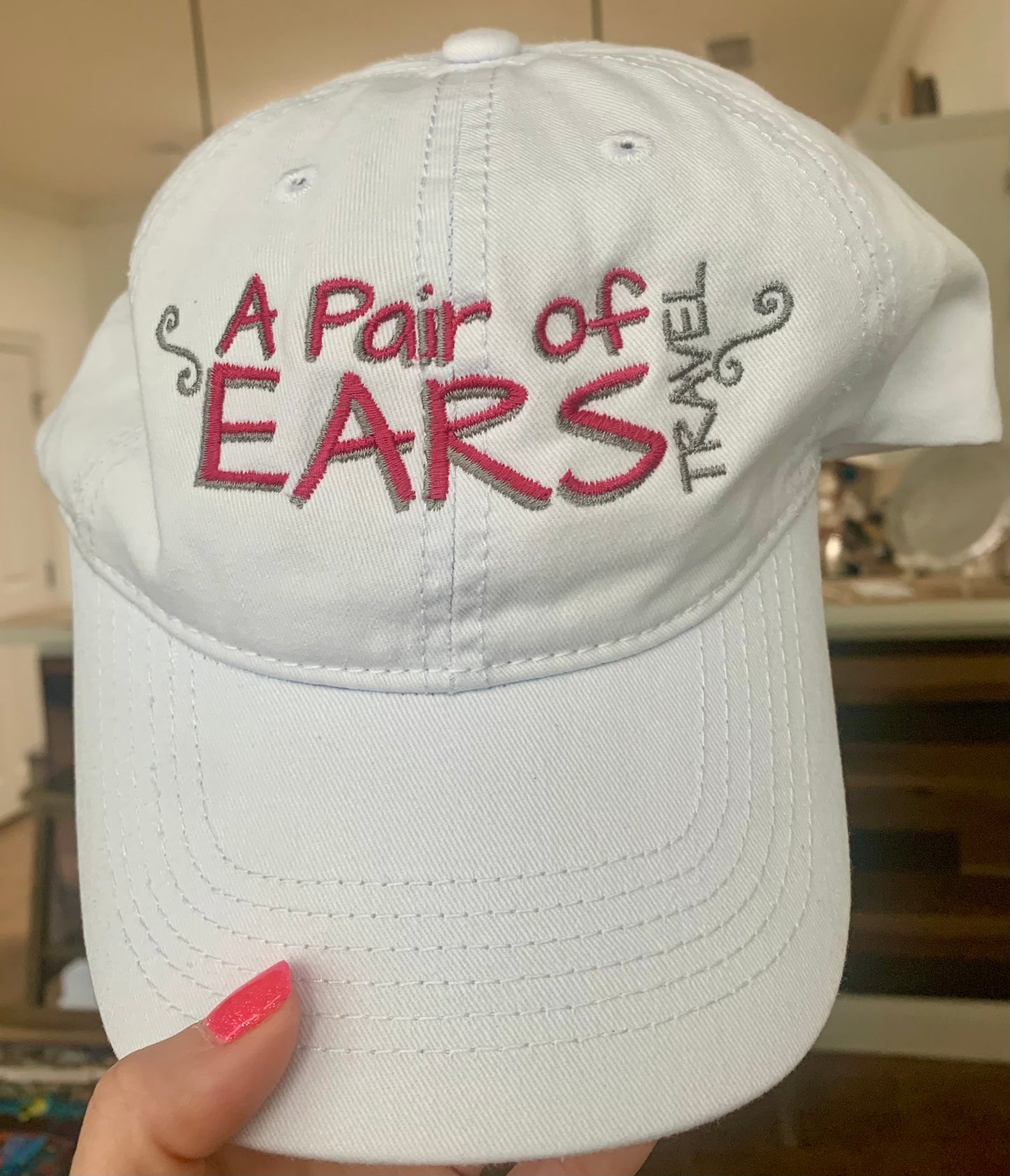 A Pair of Ears Travel Embroidered Hat