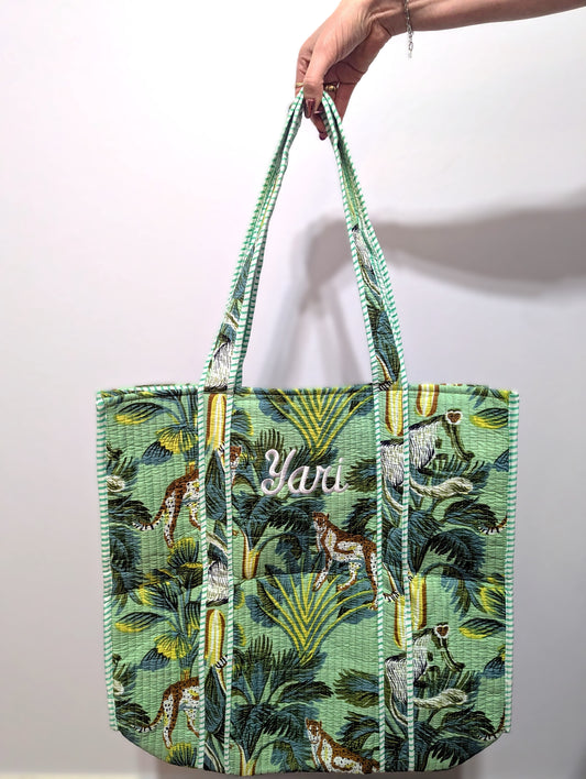 Personalized Tropical Tote