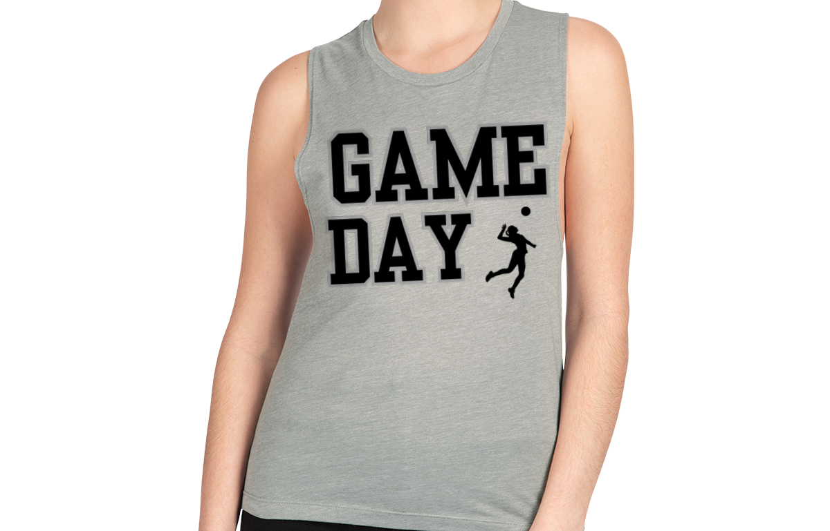 Volleyball Game Day Racerback Tank